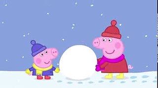 Peppa Pig Builds A Snowman