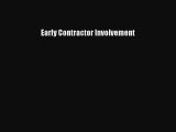 Read Early Contractor Involvement Ebook Free