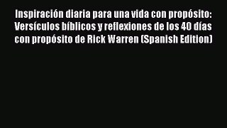 Download Inspiración diaria para una vida con propósito: Versículos bíblicos y reflexiones