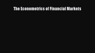Download The Econometrics of Financial Markets PDF Free