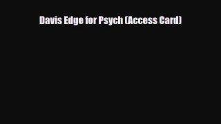 [PDF] Davis Edge for Psych (Access Card) [Download] Online
