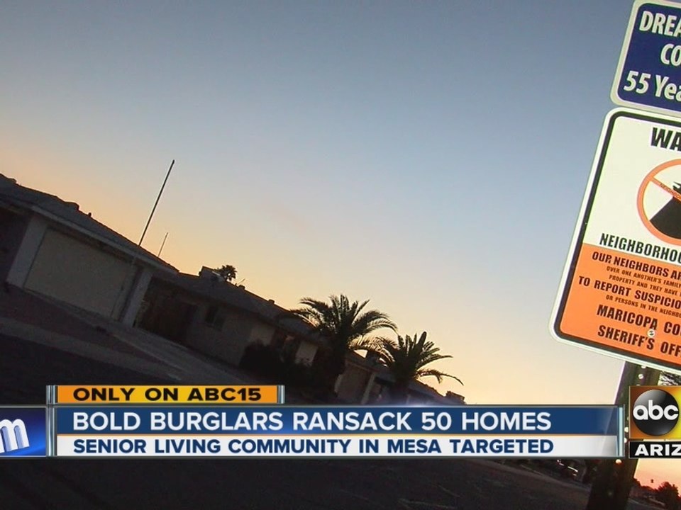 Bold burglars ransack 50 homes