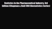 PDF Statistics In the Pharmaceutical Industry 3rd Edition (Chapman & Hall/CRC Biostatistics