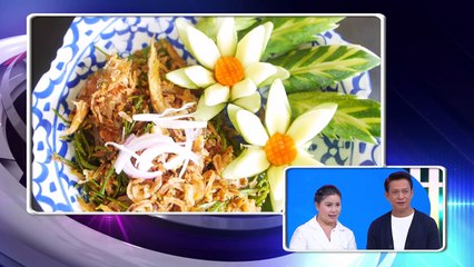 ยำยอดกระถินกับปลาเนื้ออ่อน ร้านโชกุน 15 มี.ค.59 (2/2) ครัวคุณต๋อย