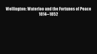 Read Wellington: Waterloo and the Fortunes of Peace 1814--1852 PDF Free