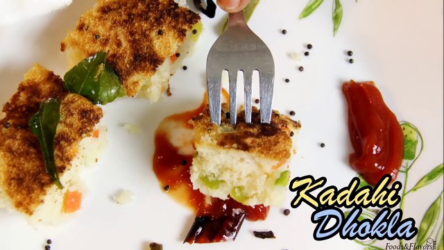Kadai Dhokla Instant Dhokla Recipe-Suji ka Dhokla Recipe Snacks Recipes Veg Breakfast ideas kids
