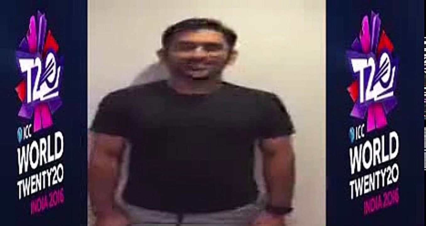 MS Dhoni Special Message For His FANS Before World Cup T20 2016 .He Has Some Surprise For You_ICC T20 WORLD CUP 2016
