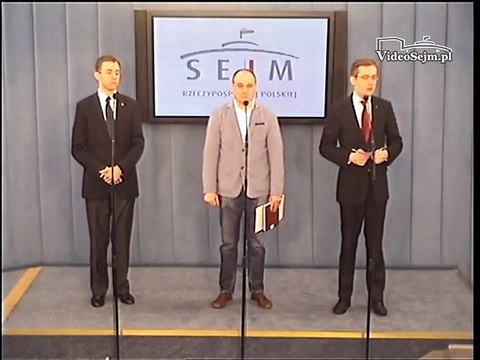 Poseł Robert Winnicki - konferencja z 11 marca 2016 r.