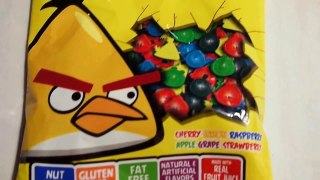 Angry Birds Fruit Gummies , open bag and look