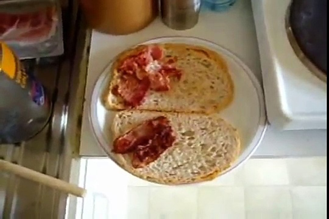 11/6: Anne makes herself some bacon!