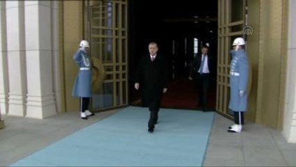 Erdoğan, Aliyev'i Resmi Törenle Karşıladı