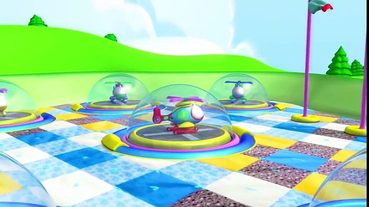 Kids Cartoons in 3D animation_ Learn to Count_ 7 Flying Helicopters!