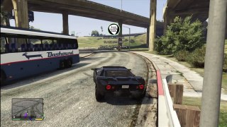 GTA 5 STUNT JUMPING: Double front side flip over a freeway!!