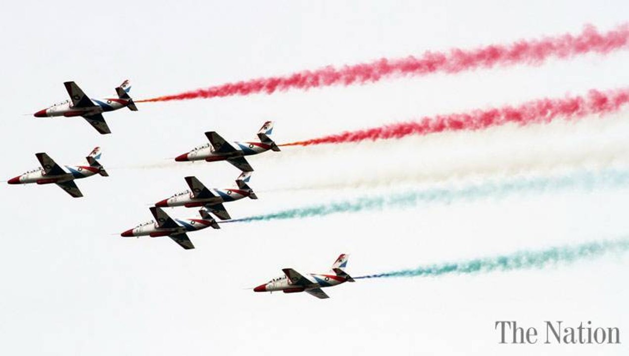PAF's sherdils aerobatic team performance at North Thunder Military exercises Saudi Arabia