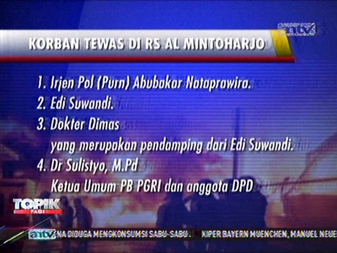 Rumah Sakit AL Mintoharjo Terbakar, 4 orang tewas