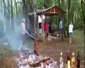 Novo Espeto rotativo movido a álcool