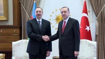 Cumhurbaşkanı Erdoğan ve İlham Aliyev Baş Başa Görüştü