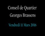 Conseil de Quartier Georges/ Brassens Vendredi 11 Mars 2016