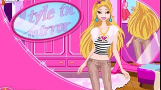 Dress up game style in mirror