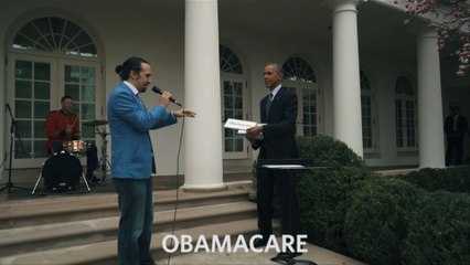 Un rappeur improvise devant Barack Obama