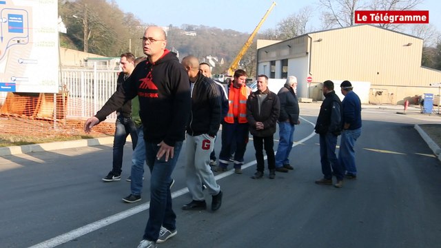 Morlaix. Une trentaine de grévistes chez Eurovia