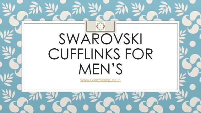 Swarovski Men's Fashion Cufflinks