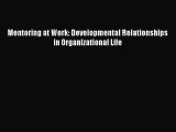 Read Mentoring at Work: Developmental Relationships in Organizational Life Ebook Free