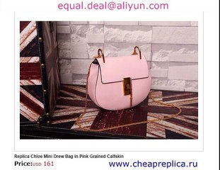 Chloe Mini Drew Bag in Pink for Sale