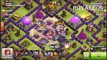 Clash osf Clans-Town Hall 8 Gowipe Attack Win Three Star