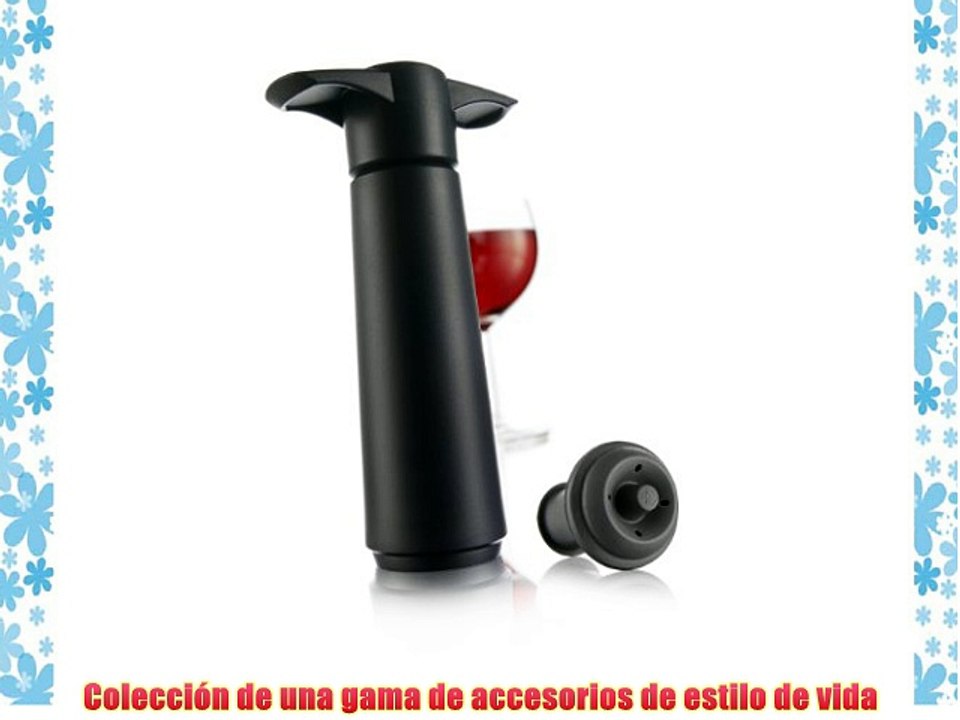 Vacu Vin 3889160 - Set para vino (incluye cubitera bomba al vacío 2 sacacorchos 2 servidores)