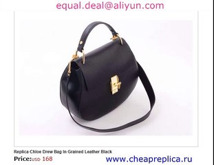 Chloe Drew Bag In Real Leather Black for Sale