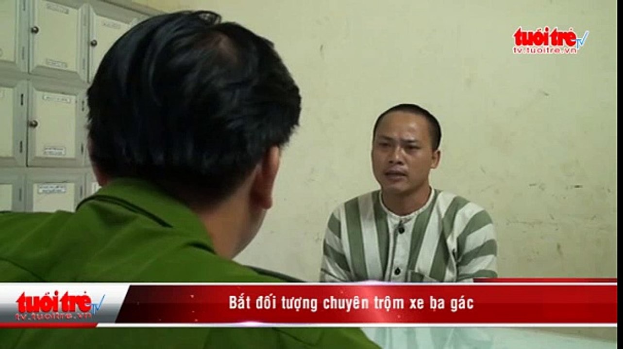 Bắt đối tượng chuyên trộm xe ba gác