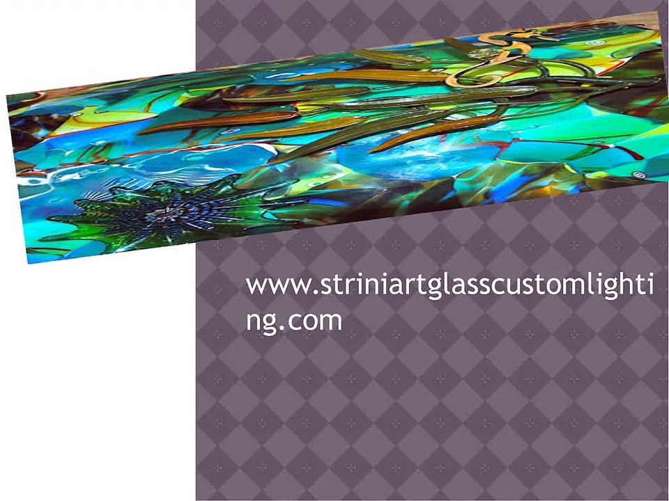 Decorative Glass Pieces with Blown Glass