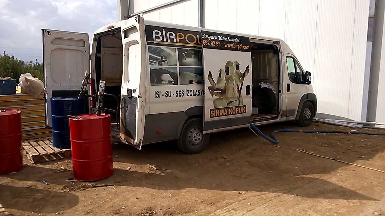 soğuk hava deposu poliüretan sprey köpük kaplaması uygulaması