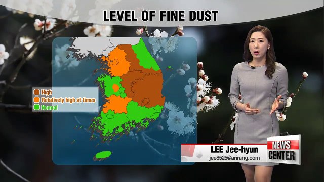 Sunny Wednesday with high levels of fine dust in some parts