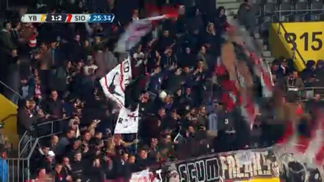 Young Boys vs FC Sion Theofanis Gekas Goal Swiss Super League 13-03-16