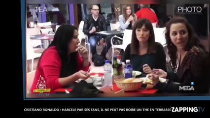 Cristiano Ronaldo : Harcelé par ses fans, il ne peut pas boire un thé tranquillement en terrasse (Vidéo)