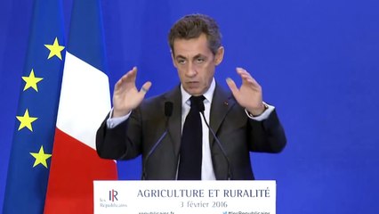 Sarkozy : "L’agro-écologie, des bobos qui font leurs courses à la ferme"