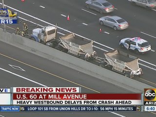 Crash causes big delay on US 60 in Tempe