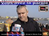 Télévision-Bordeaux-33 samedi devant le miroir d'eau les opposants contre le nucléaire dmande l'arrêt des centrales nucléaires