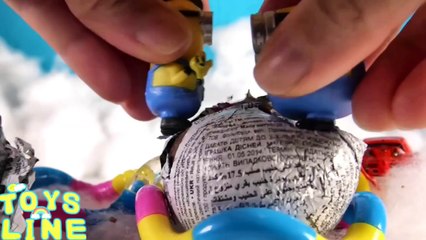 Dora scared Minions Surprise egg Toy Frozen and Guardian of galaxy