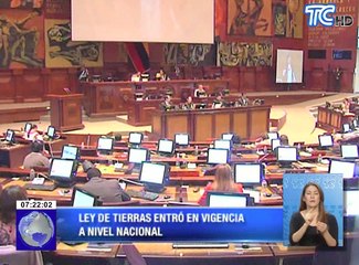 Ley de tierras entró en vigencia a nivel nacional