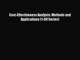 Read Cost-Effectiveness Analysis: Methods and Applications (1-Off Series) Ebook Free