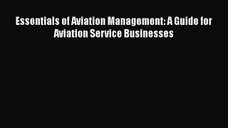 PDF Essentials of Aviation Management: A Guide for Aviation Service Businesses  EBook