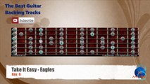 Take It Easy - Eagles Guitar Backing Track with scale chart