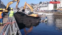 Morlaix. Les opérations de dragague se poursuivent dans le port