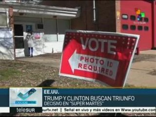 EE.UU.: ciudadanos de 5 estados votarán en el tercer Supermartes
