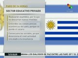 Uruguay: trabajadores de la educación convocan a paro de 24 horas