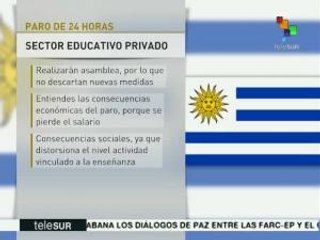 Uruguay: trabajadores de la educación convocan a paro de 24 horas