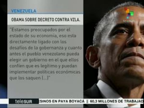 Obama insiste en su política injerencista contra Venezuela